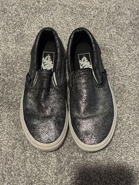 Vans Glitter Slip-On Sneakers - Black Multi Sparkle